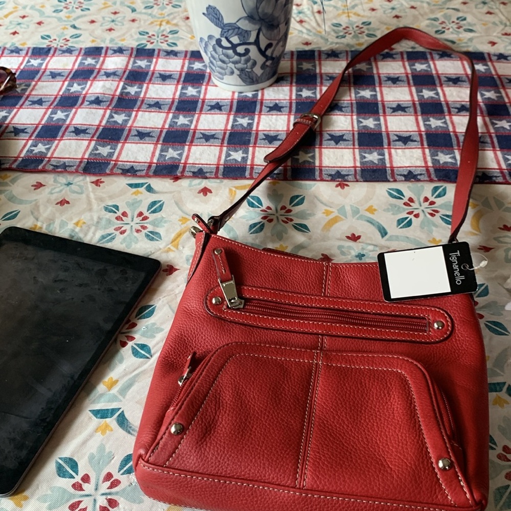 Tignanello Leather Crossbody Bag NWT - Picture 13 of 14
